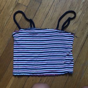 Red, white and blue tank top